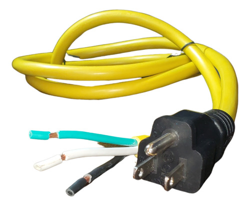 Cable Conexion Electrica 3x12 Awg Con Clavija