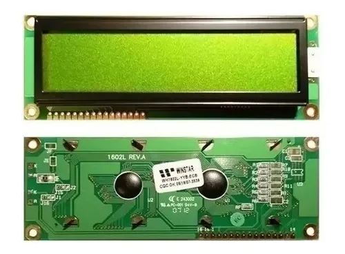 Modulo Cristal Liquido Lcd 1602 L - 16 X 2 - 122 X 44 Mm
