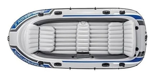 Lancha Bote Inflable 5 Personas Excursion 5 + Remo + Bomba