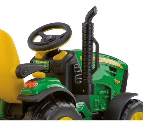 Mini Trator Eletrico Recarregavel John Deere Peg Perego