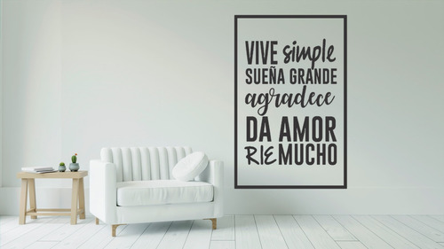 Viniles Decorativos Para Pared Vive Siempre Sueña Grande