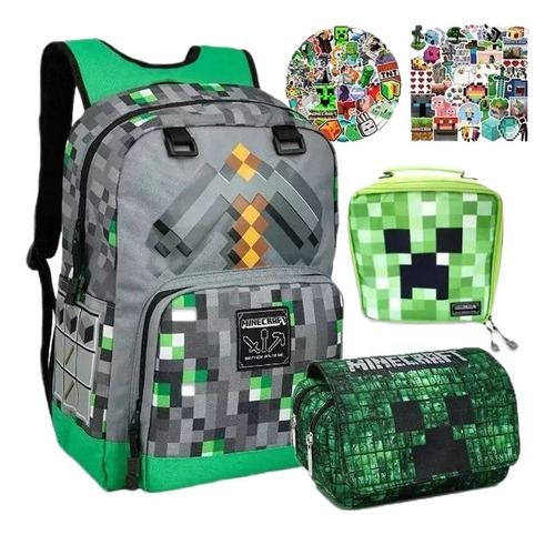 Mochila Minecraft Studio For Adolescentes, Niños Y Niños