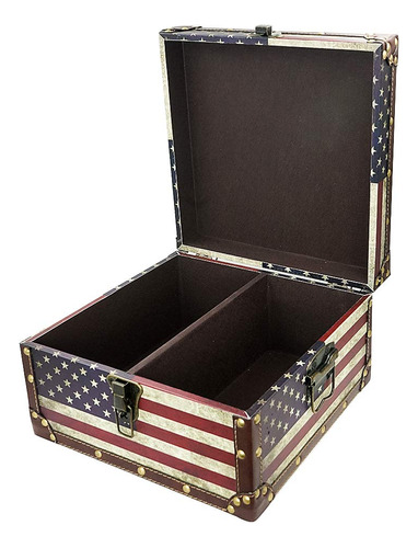 Dreamseden - Bal Decorativo De Madera Con Bandera Americana,