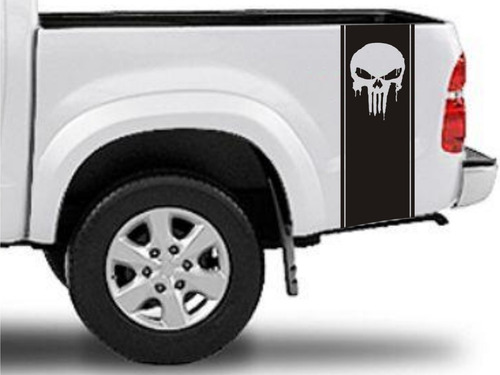 Franjas Laterales Camionetas 08 Punisher Graficastuning 00012
