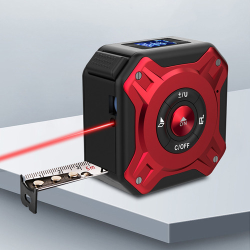 Telêmetro a laser digital 3 em 1 de 16 pés com fita métrica