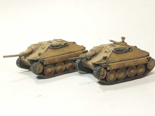 Tanque Alemán 2gm  Hetzer 1/72 Resina X2 Unidades Pintados