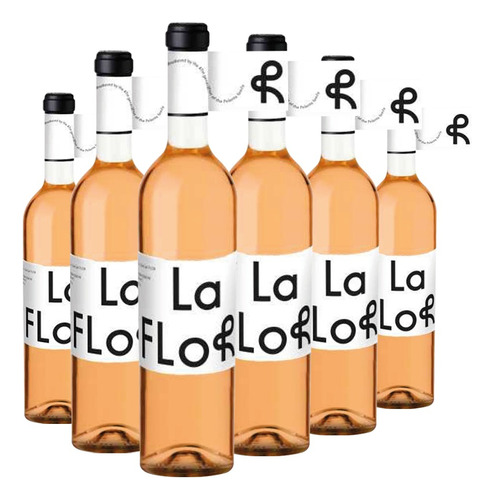 Vino La Flor Malbec Rose 6x750cc Pulenta Estate