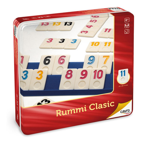 Juego De Mesa Rummi Rummikub Cayro Metal Box Original 