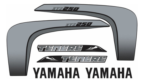 Kit Adesivos Yamaha Xtz 250 Tenere 2011 Preta 10314