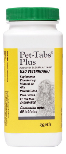Vitaminas Pet Tabs Plus X60 Tab Suplemento Para Perros