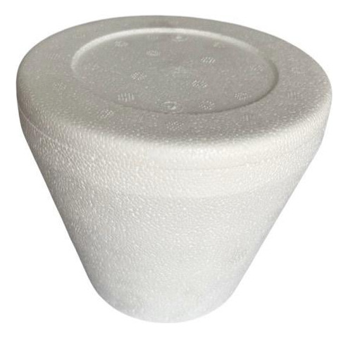 Pack X10 Pote Térmico Helado 1/4 Kg Telgopor Tapa