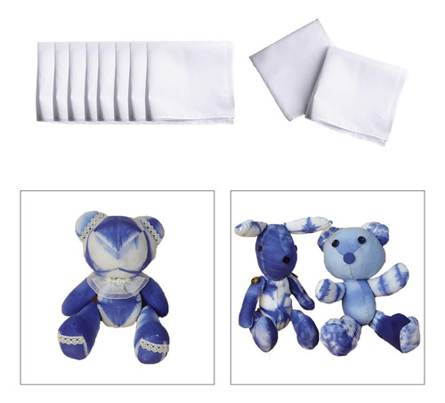 10 Pañuelos Blancos De Bolsillo Para Hombres Y 35cm X 35cm