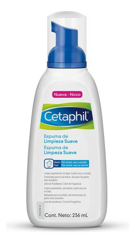 Cetaphil Espuma De Limpieza Suave Piel Normal Sensible 236ml