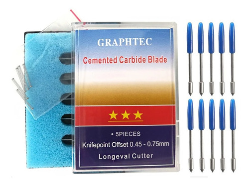 Kit 10 Lâminas Graphtec Cb09 Ce5000 Ce6000