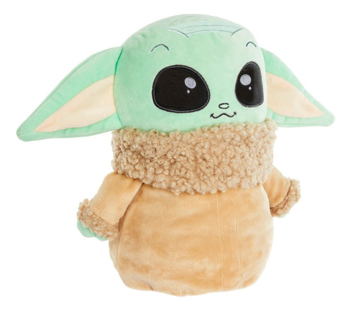 Imagen 2 de 6 de Peluche Baby Yoda Saltarin Con Sonido 28 Cm Grogu Mattel
