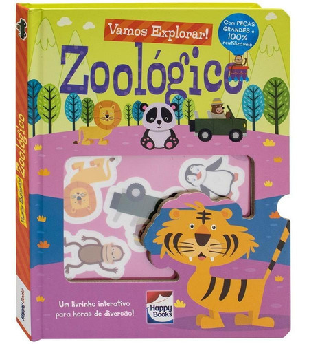 Vamos Explorar! Zoológico, De Imagine That Group. Editora Happy Books, Capa Dura Em Português, 2022
