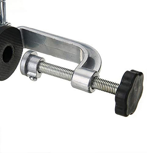 Imagen 5 de 7 de Morsa De Mesa Con Soporte Basculante Y Giratoria 360° S.