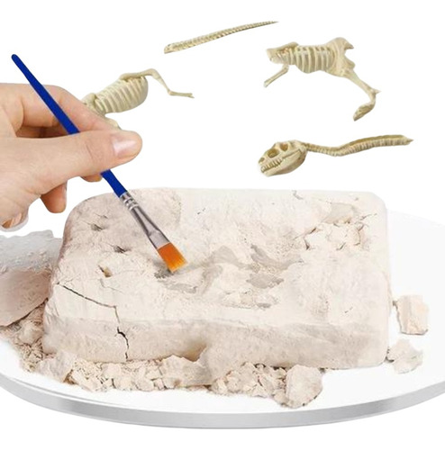 Juego Kit Excavación Fósiles Dinosaurios Mamut Huesos Armar