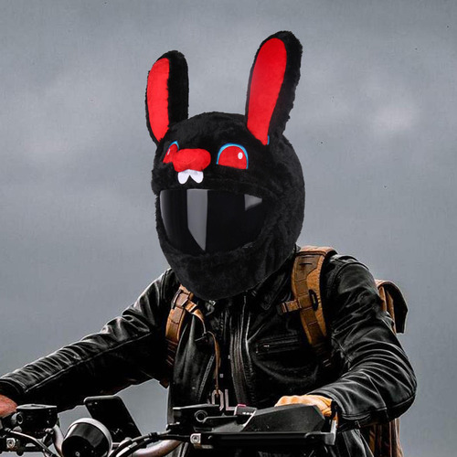 Funda Para Casco Con Diseño De Conejo De Dibujos Animados,