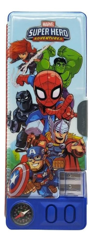 Cartuchera Mecanica Escolar Super Hero Avengers Cresko