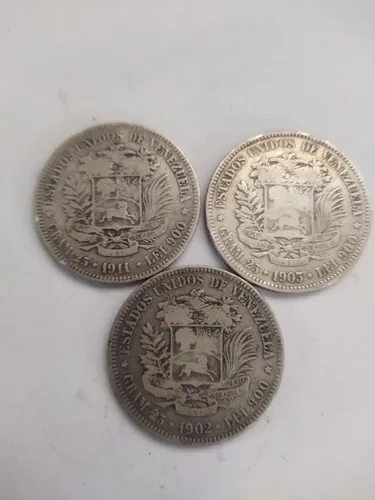 Moneda 5 Bolivares Plata (Usado)