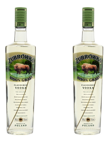 Vodka Zubrowka Bison Grass X 750cc X2 Unidades + Regalo