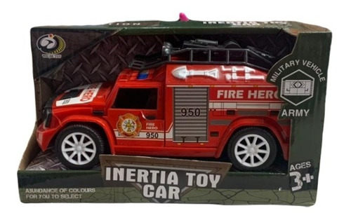 Vehiculo Camioneta De Bomberos Inertia Toy Car