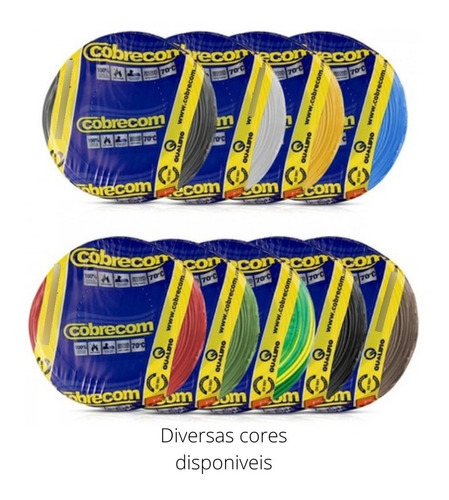 Imagem 4 de 5 de Cabo Fio Flexível 2,5mm 70g 750v Rolo Com 100m Cobrecom