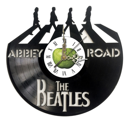 Reloj Pared Disco Vinilo Acetato Beatles Abbey Road