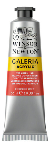 Tinta Acrílica Winsor & Newton Galeria 60ml Vermelion Cor Vermelho