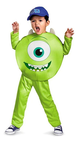 Hjb Mike Wazowski Monsters University Niños Cosplay Disfraz