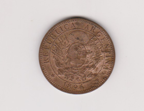 Moneda Argentina 2 Centavos Año 1894 Sin Circular -