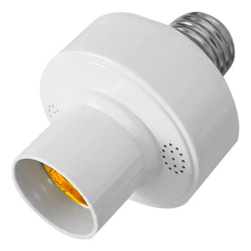 Soquete Adaptador Soporte Ampolleta Sensor Movimiento Blanco Blanco