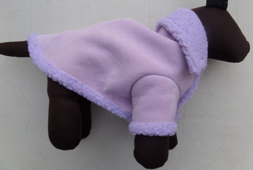 Chamarra Invierno Con Borrega Talla 1 Lila Ropa Para Perros
