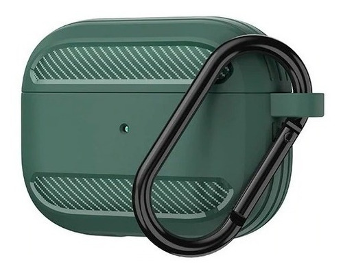 Capa Case Protetora Premium Carbono Compatível AirPods Pro Cor Verde