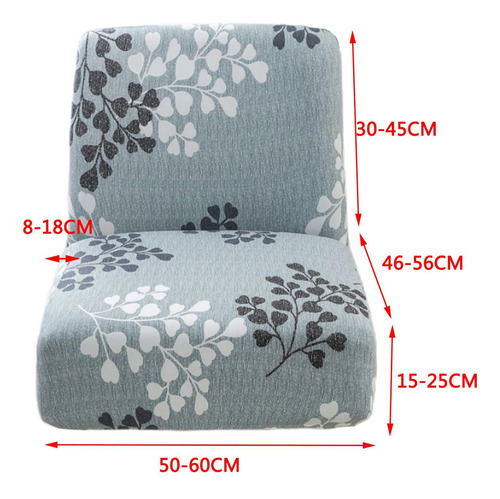 Impresión Funda Para Silla Extraíble Azul Claro