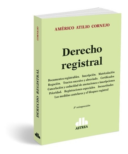 Derecho Registral - Cornejo