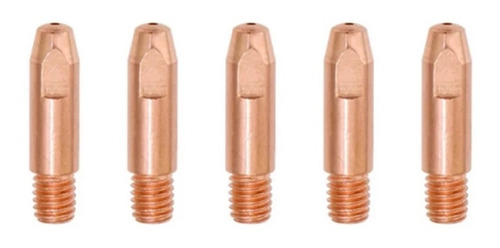 Bico De Contato 0.8mm Rosca M6 X 34mm Com 5 Peças