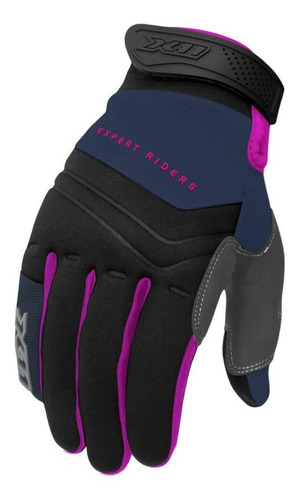 Luva X11 Nitro Win Color Feminina  Rosa E Azul