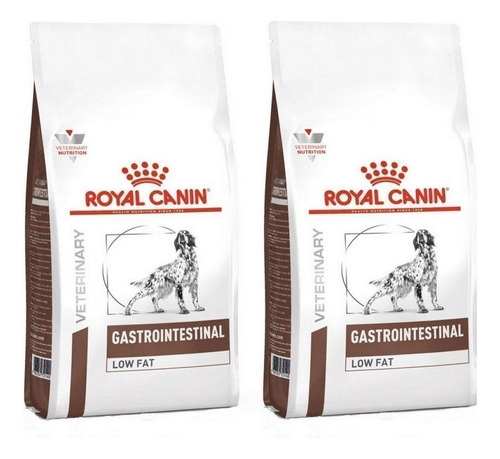 Kit 2 Uni. Ração Royal Canin Gastro Intestinal Low Fat 1,5kg