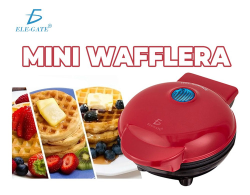Wlafera Pequeña Para Hacer Waffles Para Desayunos Redondo
