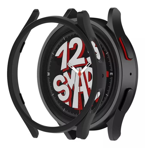 Capa Protetora Case De Acrilico  Compativel Com Galaxy Watch 5 45 Pro Sm-r925 - Cor Preto
