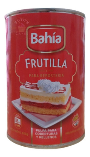 Pulpa De Frutilla 453gr Bahia Reposteria Sin Tacc 