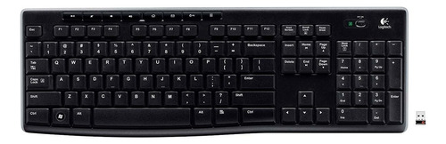 Teclado Logitech K270, Inalámbrico, Usb 2.0, Negro (español)