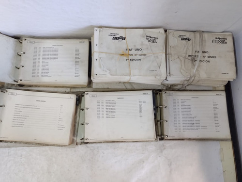 Lote Catalogos Manuales Repuestos Fiat Uno ¡orig! - 646