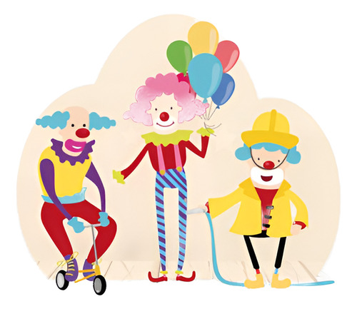 Kit Imágenes Vectorizadas Circo Payasos Ticket Clown