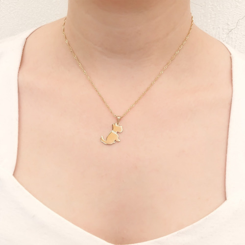 Amor Eterno - Dije Perrito Schnauzer Oro 14k Color Amarillo