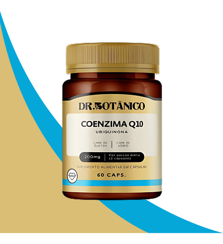 Coenzima Q10 Ubiquinona 200mg 60 Capsulas Dr Botanico