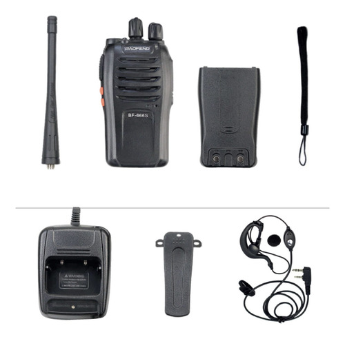 Radio Transmisor Baofeng 2 Vías 400-470 Mhz Kit 2un Bf-666s