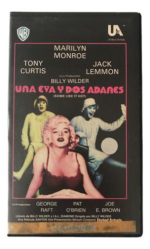 Vhs Una Eva Y Dos Adanes Some Like It Hot Marilyn Monroe (Usado)